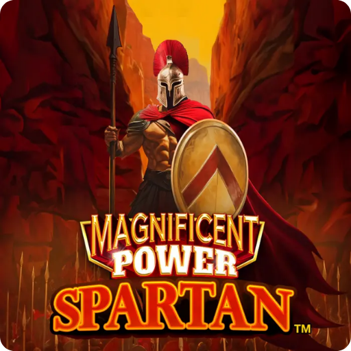 magnificent power spartan slot logo